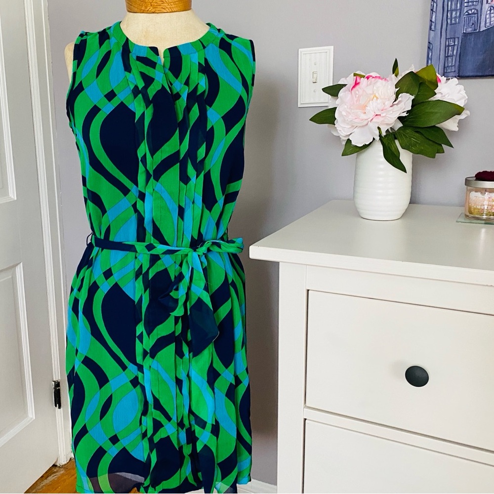 A chiffon dress perfect for the summer months.